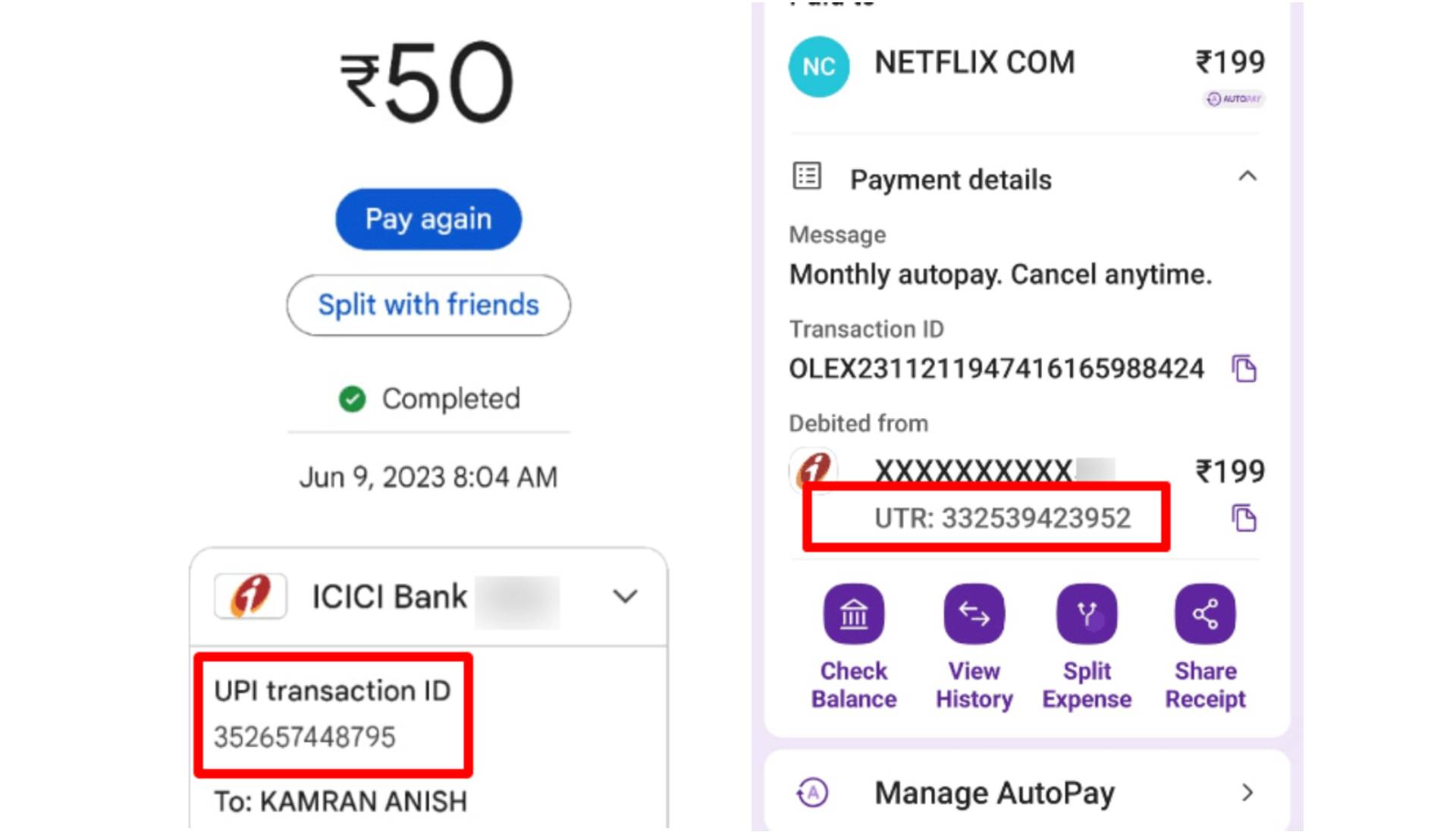 UPI Payment Instructions